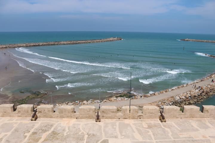 Die Kanonen waren Teil der Verteidigungsanlagen in der Kasbah des Oudaïas auf einer Klippe vor den Toren der marokkanischen Hauptstadt Rabat