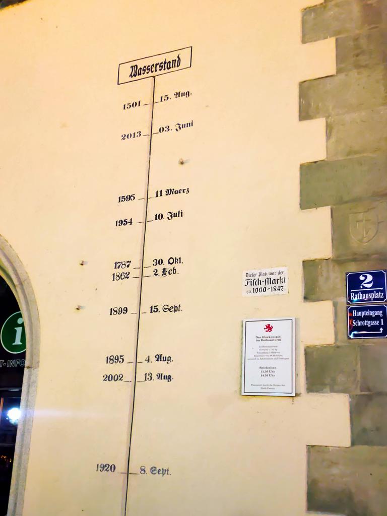 Wer heute vor den historischen Flutmarken in Passau steht, mag kaum glauben, dass die größte Sorge der Dreiflüssestadt in diesem Moment nicht das Hochwasser, sondern das bedrohliche Ausbleiben des Wassers ist