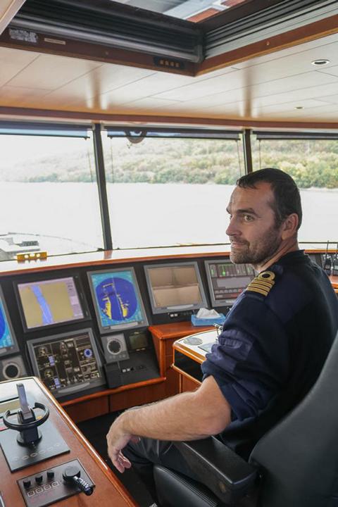 Kapitän Krisztián Mészáros hat das Kommando an Bord der „Thurgau Prestige“