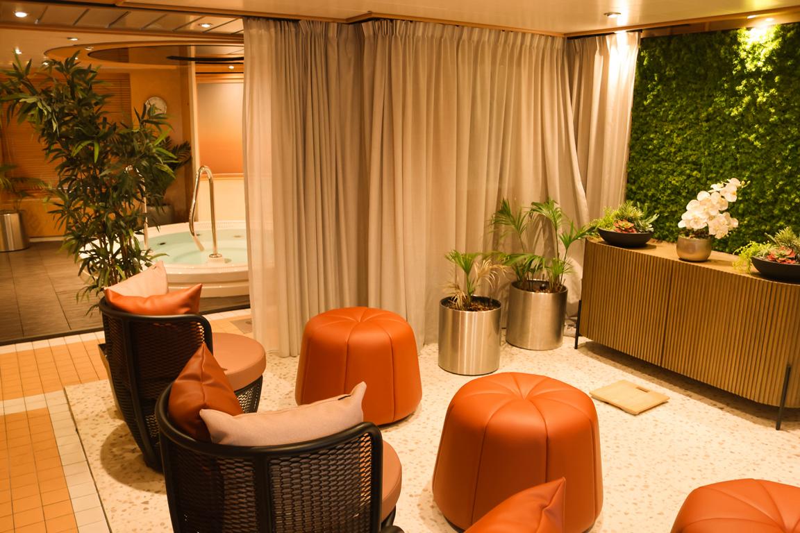 Der Saunabereich der MS Belvedere lädt zum Abschalten ein.